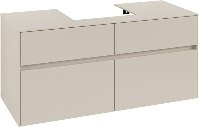 Villeroy & Boch Waschtischunterschrank Collaro C070 eckig 1200 mm Cashmere Grey mit 4 Auszügen