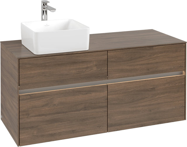 Villeroy & Boch Waschtischunterschrank Collaro C042 B0 1200 mm Arizona Oak mit LED-Beleuchtung
