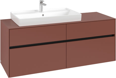 Villeroy & Boch Waschtischunterschrank Collaro C089 B0 1400 mm White Oak mit Beleuchtung und SoftClosing