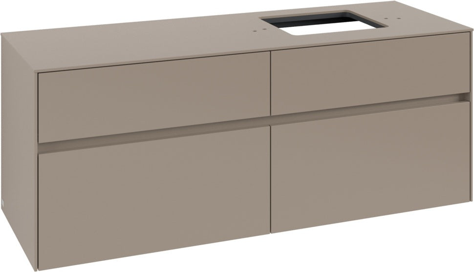 Villeroy & Boch Waschtischunterschrank Collaro C133 1400 mm Taupe mit SoftClosing