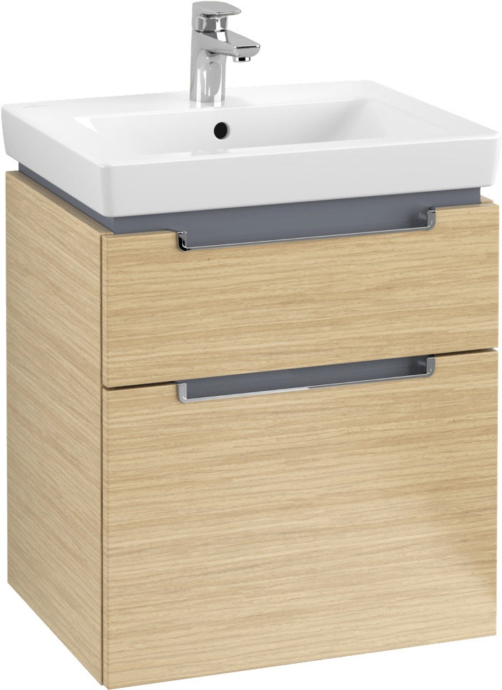 Villeroy & Boch Subway 2.0 Waschbeckenunterschrank Nordic Oak 537 mm mit SoftClosing