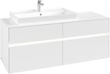 Villeroy & Boch Waschbeckenunterschrank Collaro C089 B0 1400 mm White Matt mit Beleuchtung