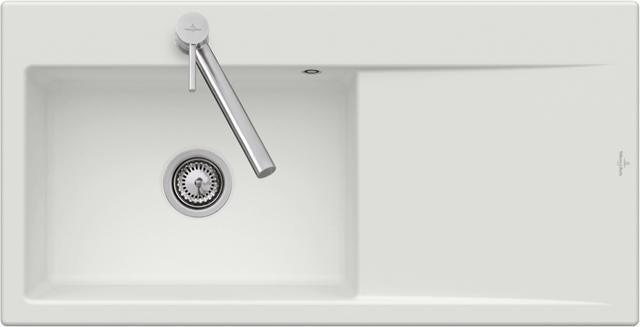 Villeroy & Boch Subway Style 60 Flat Spüle 980x490mm Ivory CeramicPlus flächenbündig