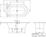 Villeroy & Boch LOOP & FRIENDS Air Comf TP 1 we Whirlpoolsystem – 1900 mm, Sanitäracryl