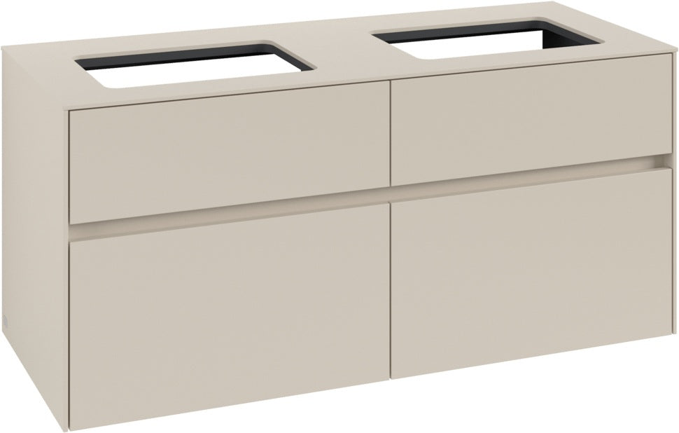 Villeroy & Boch Waschbeckenunterschrank Collaro C115 B0 1200 mm Cashmere Grey mit Beleuchtung