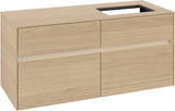 Villeroy & Boch Waschtischunterschrank Collaro C114 B0 1200 mm Nordic Oak mit Beleuchtung