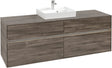 Villeroy & Boch Waschtischunterschrank Collaro C077 B0 1600 mm Stone Oak mit Beleuchtung und SoftClosing