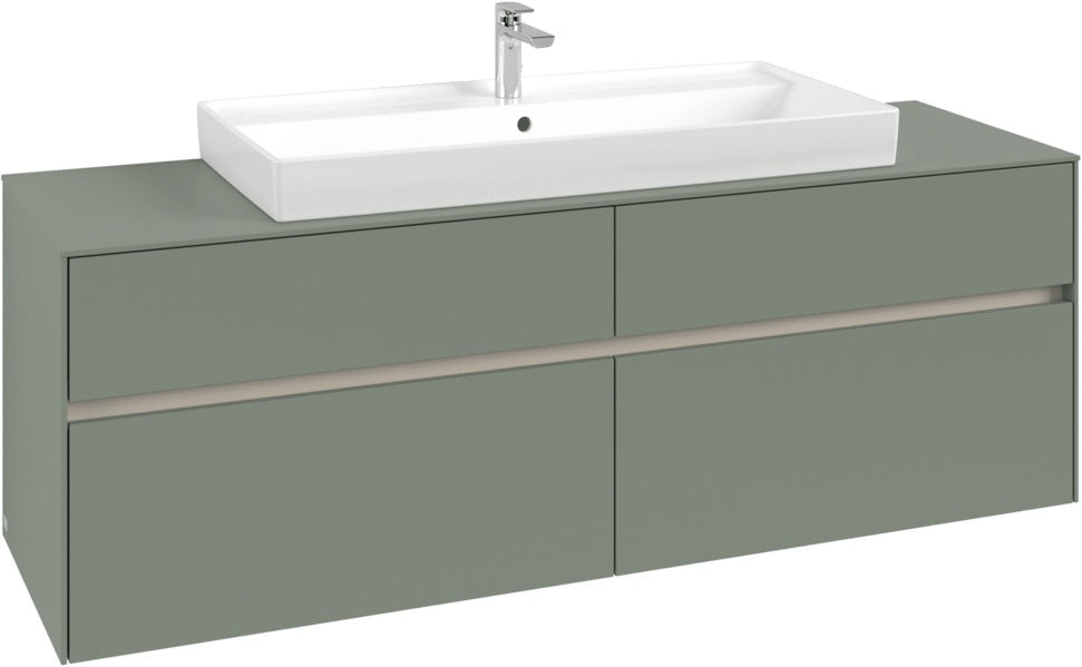 Villeroy & Boch Waschtischunterschrank Collaro C031 B0 1600 mm White Oak mit Beleuchtung