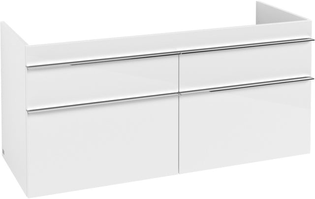 Villeroy & Boch Waschbeckenunterschrank Venticello A 93001, 1253 mm, Glossy White, 4 Auszüge