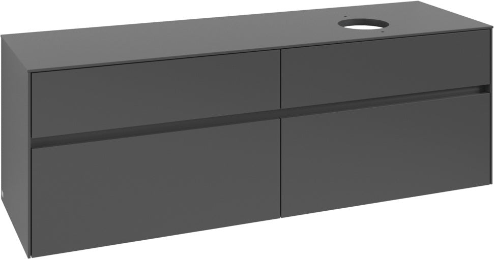Villeroy & Boch Waschtischunterschrank Collaro C051 B0 1600 mm White Oak mit Beleuchtung und SoftClosing