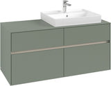 Villeroy & Boch Waschtischunterschrank Collaro C083 B0, 1200 mm, White Oak, mit Beleuchtung und SoftClosing