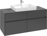 Villeroy & Boch Waschtischunterschrank Collaro C081 B0 1200 mm White Oak mit LED-Beleuchtung und SoftClosing