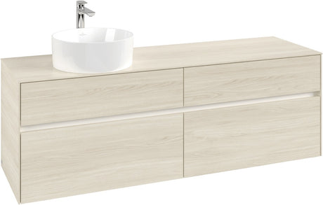 Villeroy & Boch Waschtischunterschrank Collaro C050 B0 1600 mm White Oak mit Beleuchtung