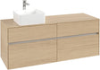 Villeroy & Boch Waschtischunterschrank Collaro C046 Nordic Oak 1400 mm mit 4 Auszügen
