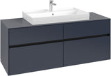 Villeroy & Boch Waschtischunterschrank Collaro C088 1400 mm White Oak, 4 Auszüge, SoftClosing