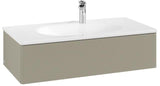 Villeroy & Boch Antao Waschtischunterschrank 988 mm Stone Grey Matt mit Push-Open