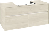 Villeroy & Boch Waschtischunterschrank Collaro C081 B0 1200 mm White Oak mit LED-Beleuchtung und SoftClosing