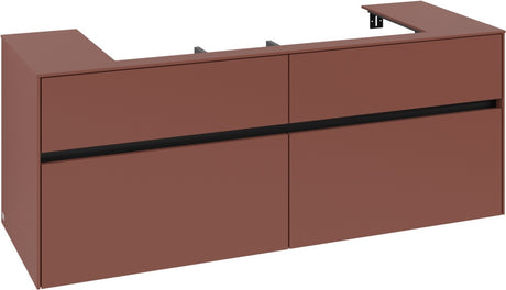 Villeroy & Boch Waschtischunterschrank Collaro C092 B0 1400 mm White Oak mit Beleuchtung