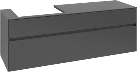 Villeroy & Boch Waschtischunterschrank Collaro C022 B0 1600 mm White Oak mit LED-Beleuchtung
