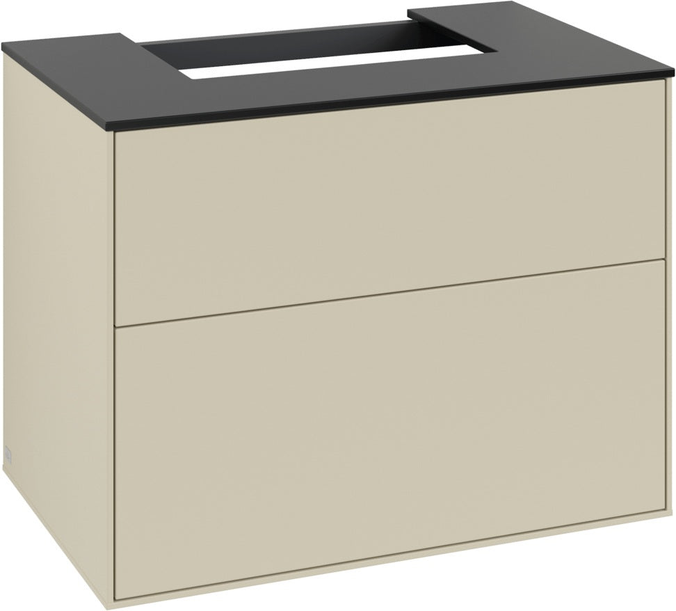 Villeroy & Boch Finion Waschtischunterschrank 800 mm Anthracite Matt mit LED-Beleuchtung