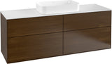 Villeroy & Boch Finion Waschtischunterschrank 1600 mm Anthrazit Matt mit LED-Beleuchtung