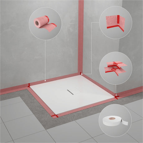 Villeroy & Boch Dichtsystem Sopro für alle Duschwannen und Einbausituationen