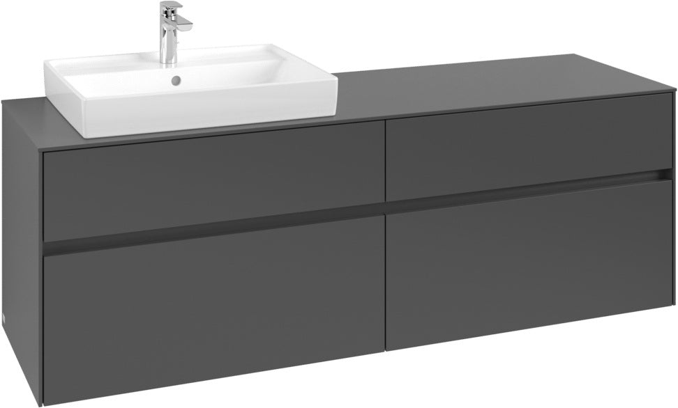 Villeroy & Boch Waschtischunterschrank Collaro C022 B0 1600 mm White Oak mit LED-Beleuchtung