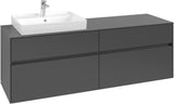 Villeroy & Boch Waschtischunterschrank Collaro C022 B0 1600 mm White Oak mit LED-Beleuchtung