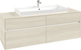 Villeroy & Boch Waschtischunterschrank Collaro C031 B0 1600 mm White Oak mit Beleuchtung