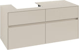 Villeroy & Boch Waschbeckenunterschrank Collaro C071 B0 1200 mm Cashmere Grey mit LED-Beleuchtung und SoftClosing