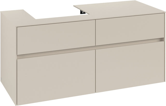 Villeroy & Boch Waschbeckenunterschrank Collaro C071 B0 1200 mm Cashmere Grey mit LED-Beleuchtung und SoftClosing