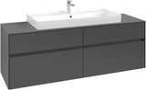Villeroy & Boch Waschtischunterschrank Collaro C031 B0 1600 mm White Oak mit Beleuchtung