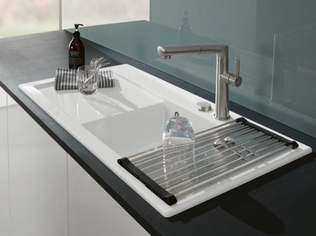 Villeroy & Boch Rollrost 9K0800 aus Edelstahl – Passgenaues Küchenspülen-Zubehör, 463 x 147 mm