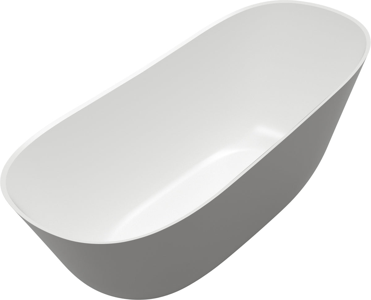 Villeroy & Boch Freistehende Badewanne Theano 1700x750mm Weiß Alpin – Quaryl, matt, mit Schürze