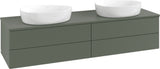 Villeroy & Boch Waschtischunterschrank Antao 1600 mm Leaf Green Matt – 4 Auszüge, LED, Push-to-open