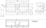 Villeroy & Boch Finion Waschtischunterschrank 1600 mm Anthrazit Matt mit LED-Beleuchtung