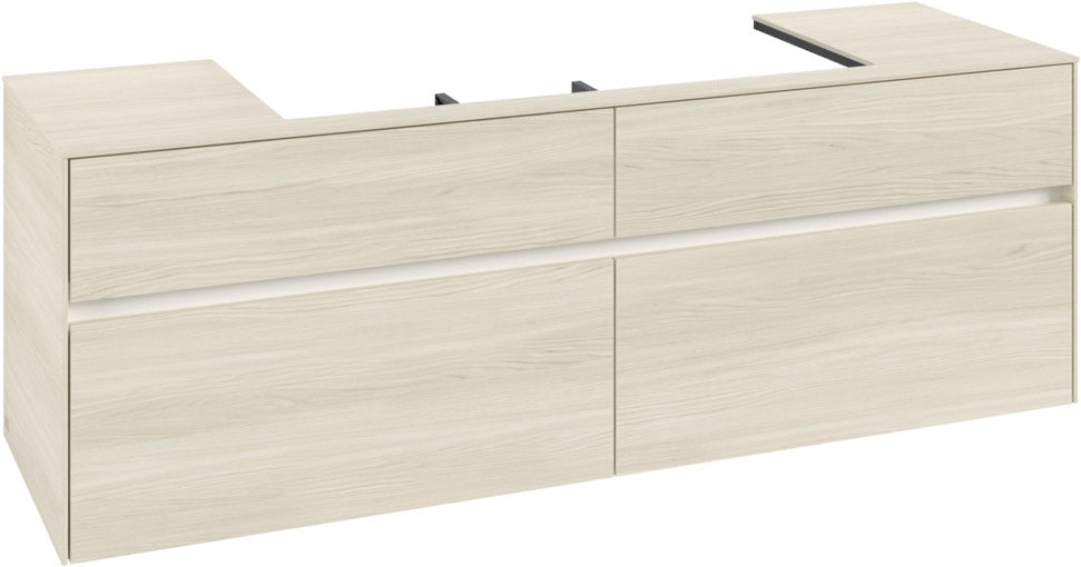 Villeroy & Boch Waschtischunterschrank Collaro C031 B0 1600 mm White Oak mit Beleuchtung