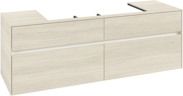 Villeroy & Boch Waschtischunterschrank Collaro C031 B0 1600 mm White Oak mit Beleuchtung