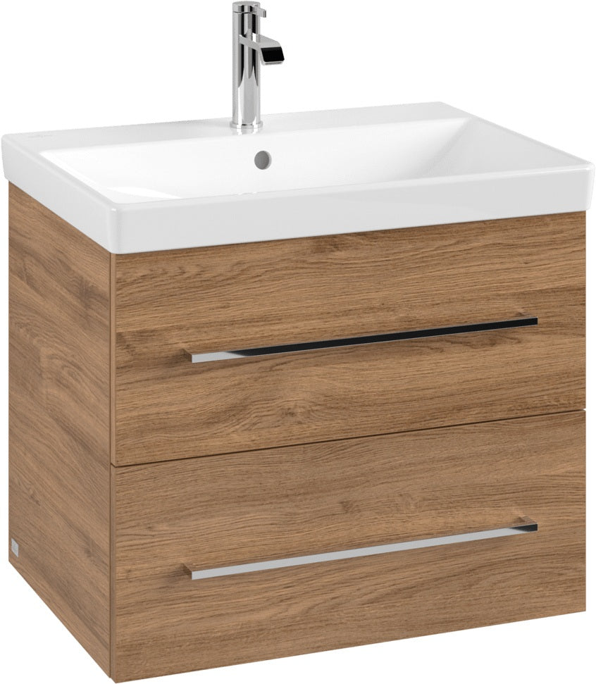 Villeroy & Boch Waschtischunterschrank Avento A89000 630 mm Kansas Oak mit 2 Auszügen