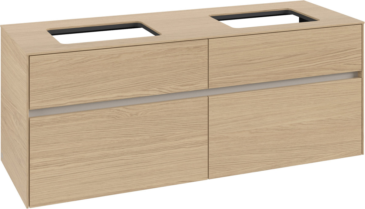 Villeroy & Boch Waschtischunterschrank Collaro C119 Nordic Oak 1400 mm mit 4 Auszügen und SoftClosing