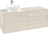 Villeroy & Boch Waschbeckenunterschrank Collaro C046 1400 mm White Oak mit 4 Auszügen