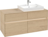 Villeroy & Boch Waschtischunterschrank Collaro C083 B0 1200 mm Nordic Oak mit Beleuchtung und SoftClosing