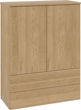 Villeroy & Boch Antao Highboard 814 mm Glossy White Lacquer – Hochglanz Badmöbel mit LED-Beleuchtung