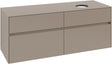Villeroy & Boch Waschbeckenunterschrank Collaro C047 B0 1400 mm Taupe mit Beleuchtung und SoftClosing