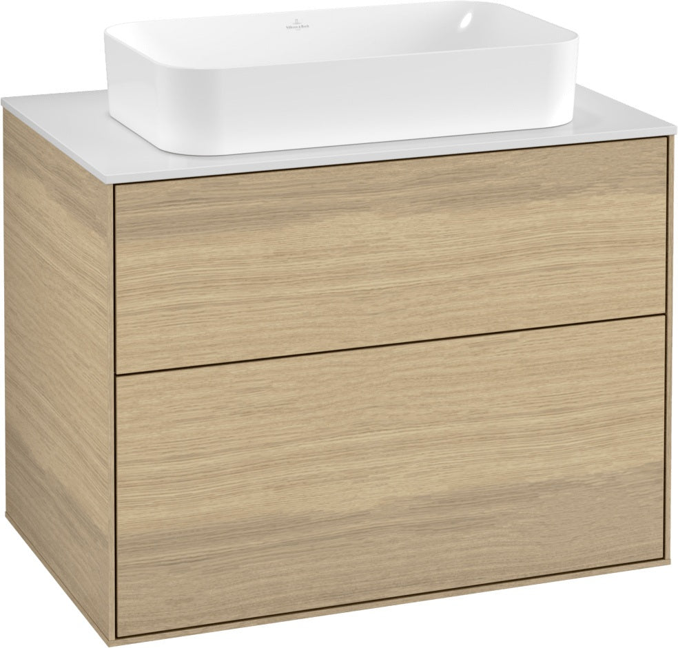 Villeroy & Boch Finion Waschtischunterschrank 800 mm Anthracite Matt mit LED-Beleuchtung