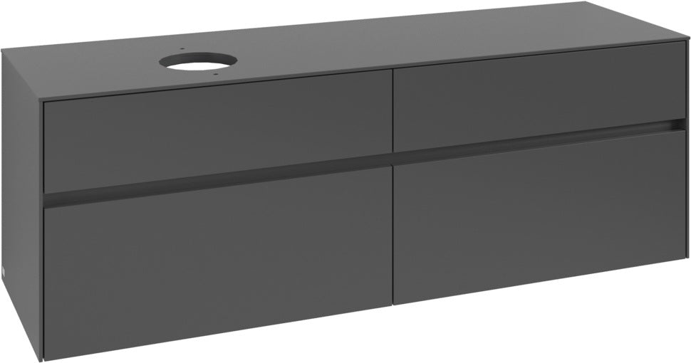 Villeroy & Boch Waschtischunterschrank Collaro C050 B0 1600 mm White Oak mit Beleuchtung
