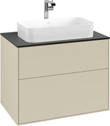 Villeroy & Boch Finion Waschtischunterschrank 800 mm Anthracite Matt Lack – mit Push-to-Open