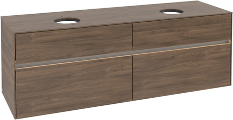 Villeroy & Boch Waschtischunterschrank Collaro C052 B0 1600 mm Arizona Oak mit Beleuchtung