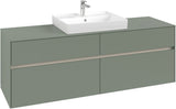Villeroy & Boch Waschtischunterschrank Collaro C025 B0 1600 mm White Oak mit Beleuchtung