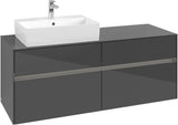 Villeroy & Boch Waschtischunterschrank Collaro C132 B0 1400 mm Glossy White mit Beleuchtung
